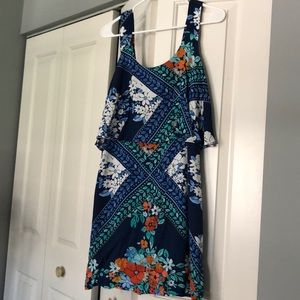 Anthropologie floral mini dress